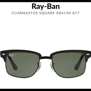 Ray-Ban Clubmaster Square Sunglasses RB4190 877